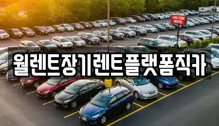 서울 종로구 무악동 장기렌트카 전문 월렌트장기렌트플랫폼직카