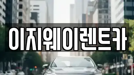 서울특별시 마포구 토정동 단기렌트카 전문 이지웨이렌트카
