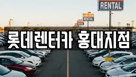 서울특별시 서대문구 창천동 단기렌트카 전문 롯데렌터카 홍대지점