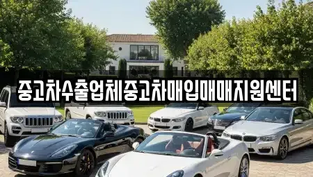인천 강화군 중고차매입 전문 중고차수출업체중고차매입매매지원센터