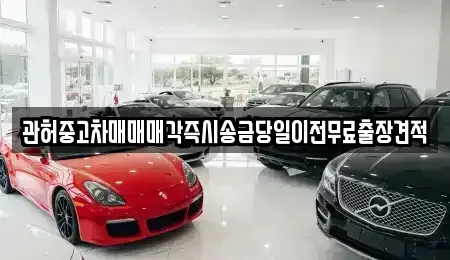 인천 중구 해안동1가 중고차 전문 관허중고차매매매각즉시송금당일이전무료출장견적