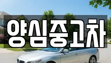 인천광역시 계양구 하야동 중고차매매 전문 양심중고차