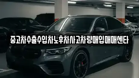 제주 제주시 외도이동 중고차 전문 중고차수출수입차노후차사고차량매입매매센타