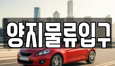 충남 천안시 서북구 성환읍 렌트카 전문 양지물류입구