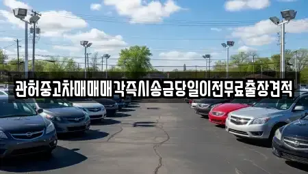 충남 천안시 서북구 성환읍 중고차 전문 관허중고차매매매각즉시송금당일이전무료출장견적