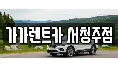 충청북도 청주시 흥덕구 남촌동 렌트카 전문 가가렌트카 서청주점
